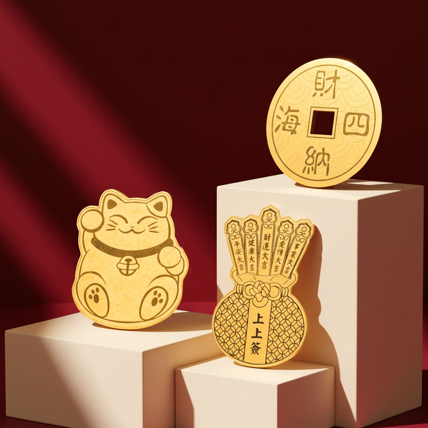 999 Gold 0.1g 上上签 Phone Sticker