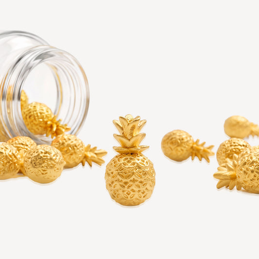 999 Gold Pineapple Ornament