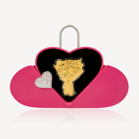 999 Gold ForeverLove Rose Ornament