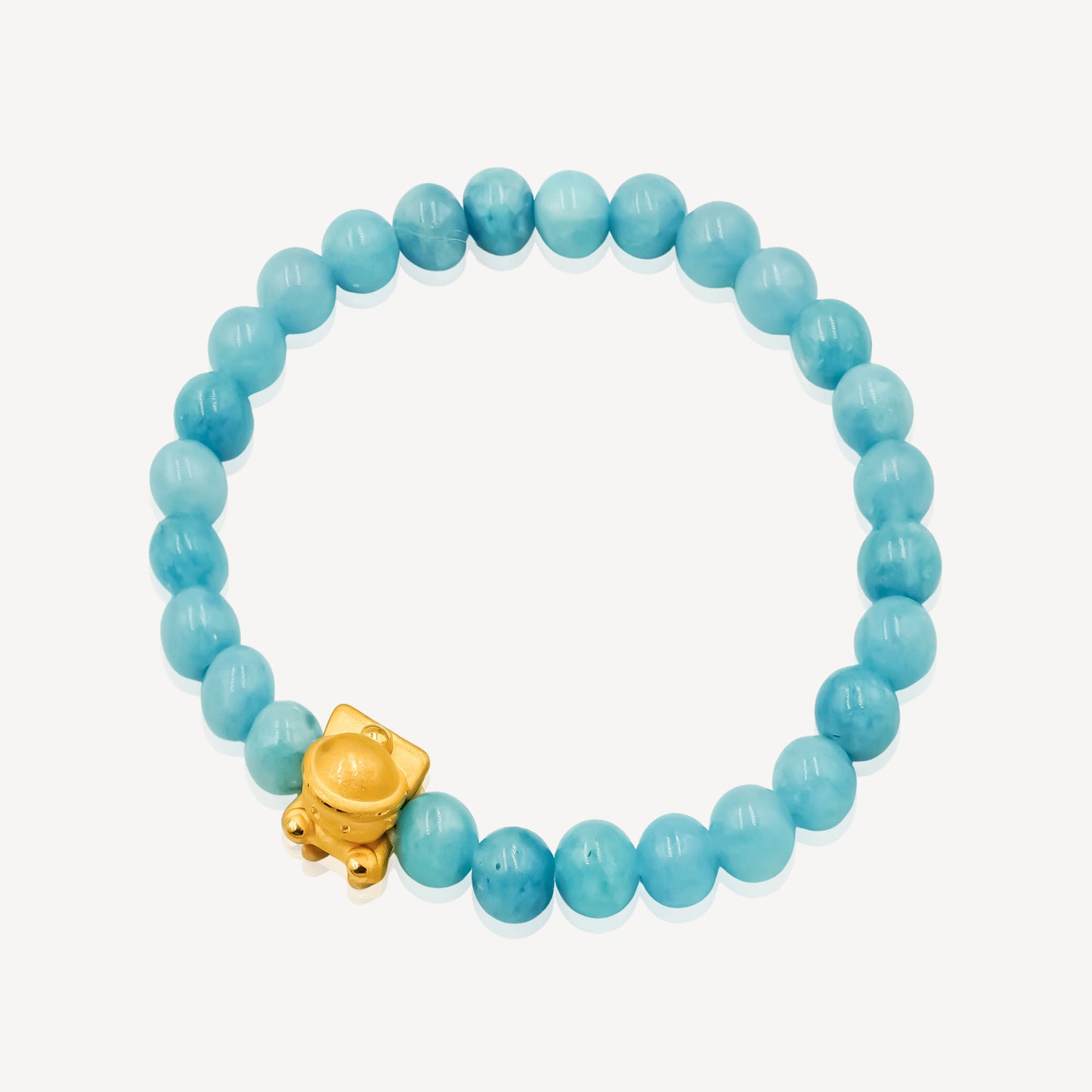 999 Gold Santa Sled Bracelet