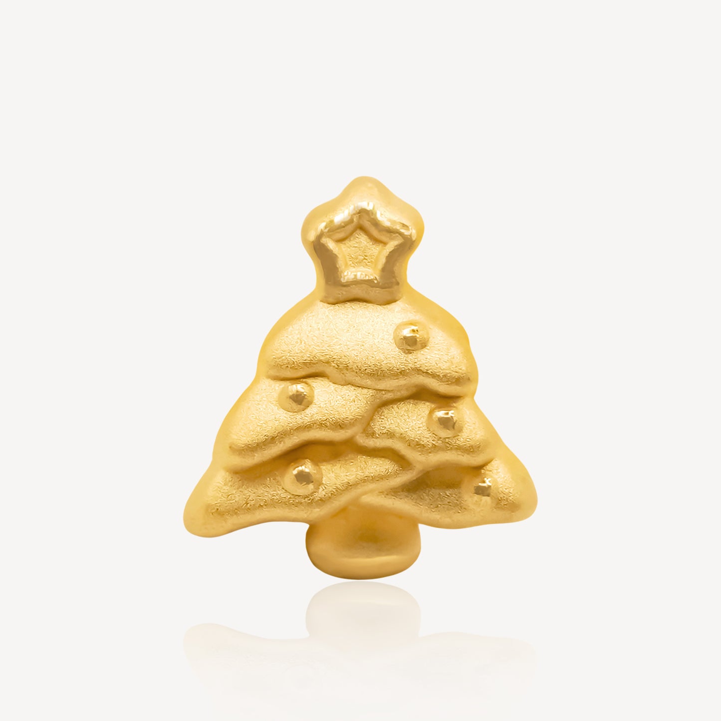 999 Gold Chritmas Tree Charm