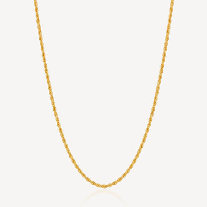999 Gold Solid Rope Chain