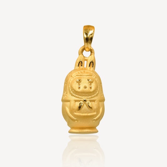 999 Gold Russian Doll LBB Pendant