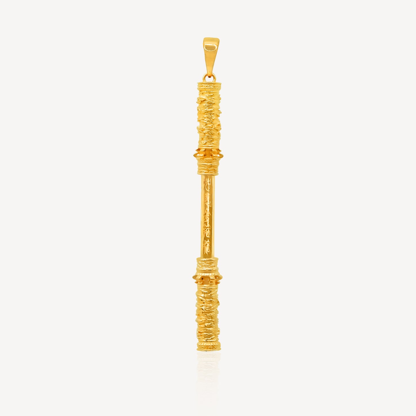 916 Gold Wukong Stick Pendant