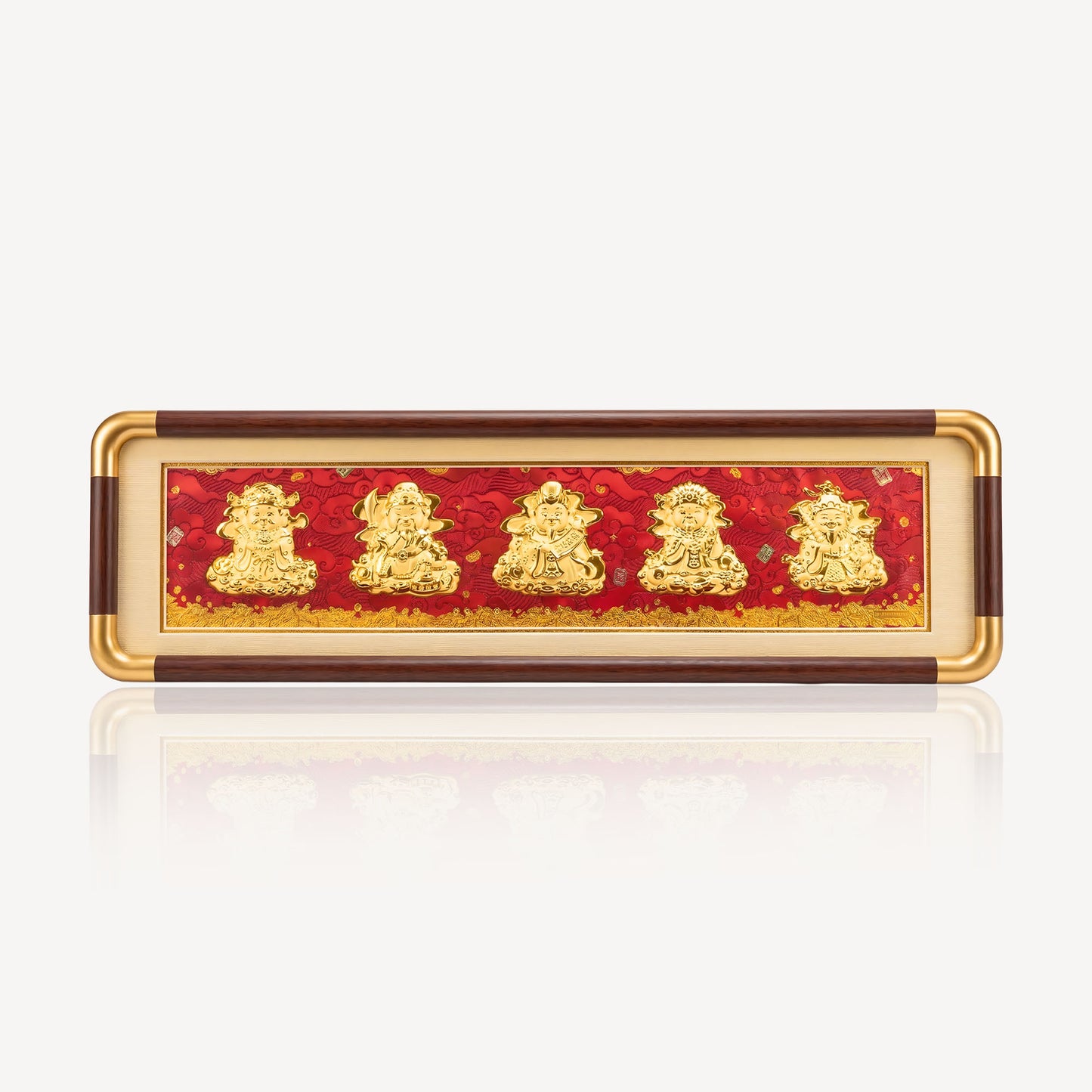 999 Gold Wulu Cai Shen Ornament