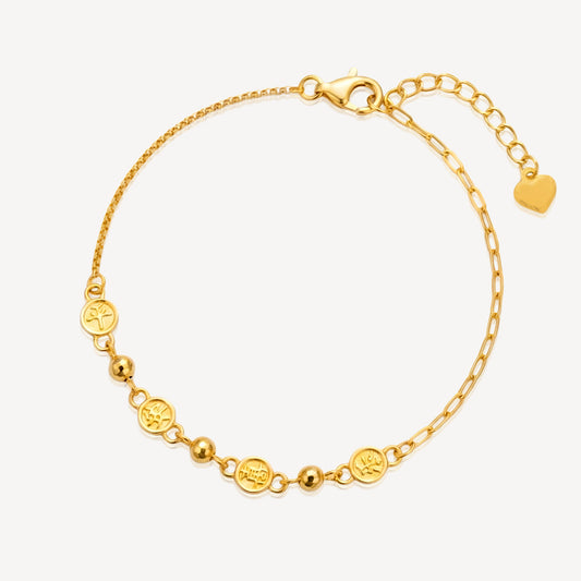 999 Gold 平安喜乐 Bracelet