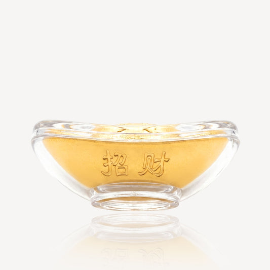 999 Gold 招财进宝 Ingot Ornament