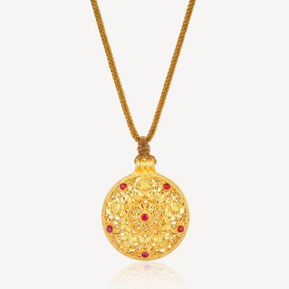 999 Gold 八宝罗盘 Necklace