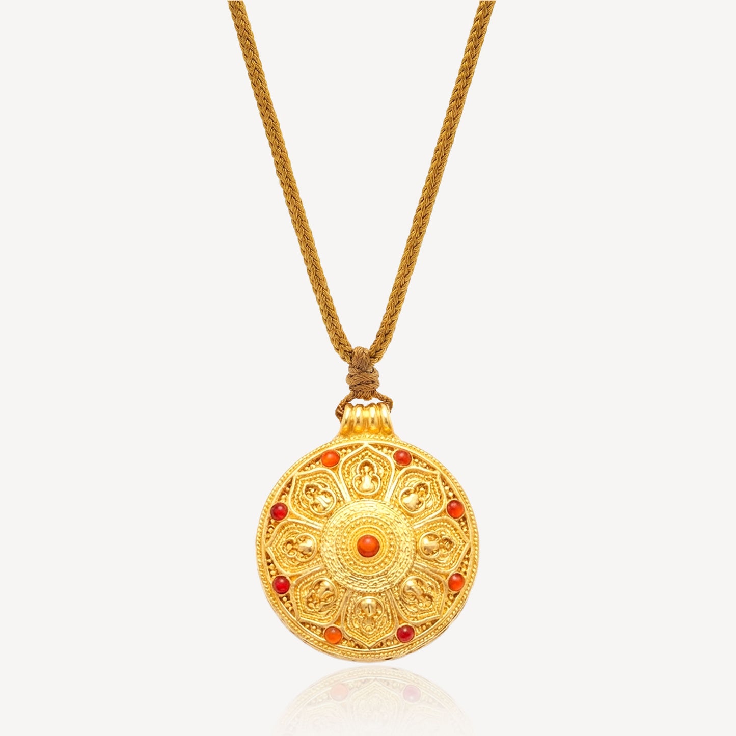 999 Gold 八宝罗盘 Necklace