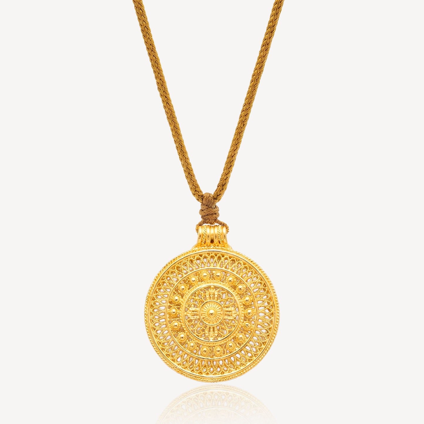999 Gold (珐琅)八宝罗盘 Necklace