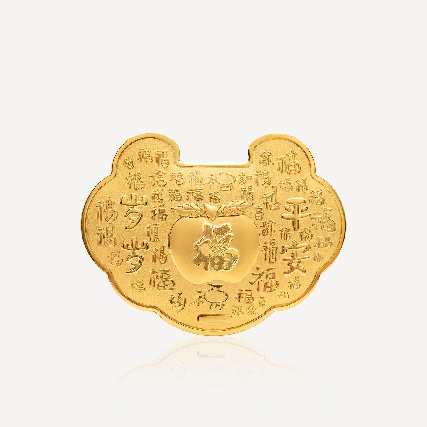 999 Gold 平安锁 Ornament