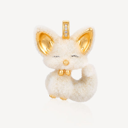 999 Gold 毛绒狐狸 Pendant (Big)