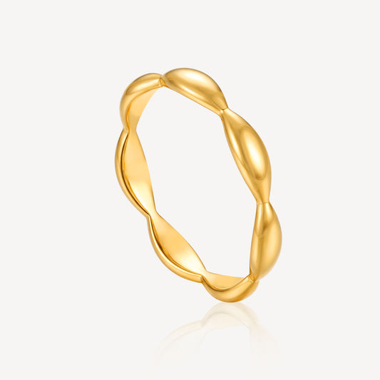 999 Gold 七粒米 Ring