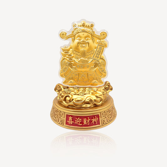 999 Gold 喜迎 Cai Shen Ornament