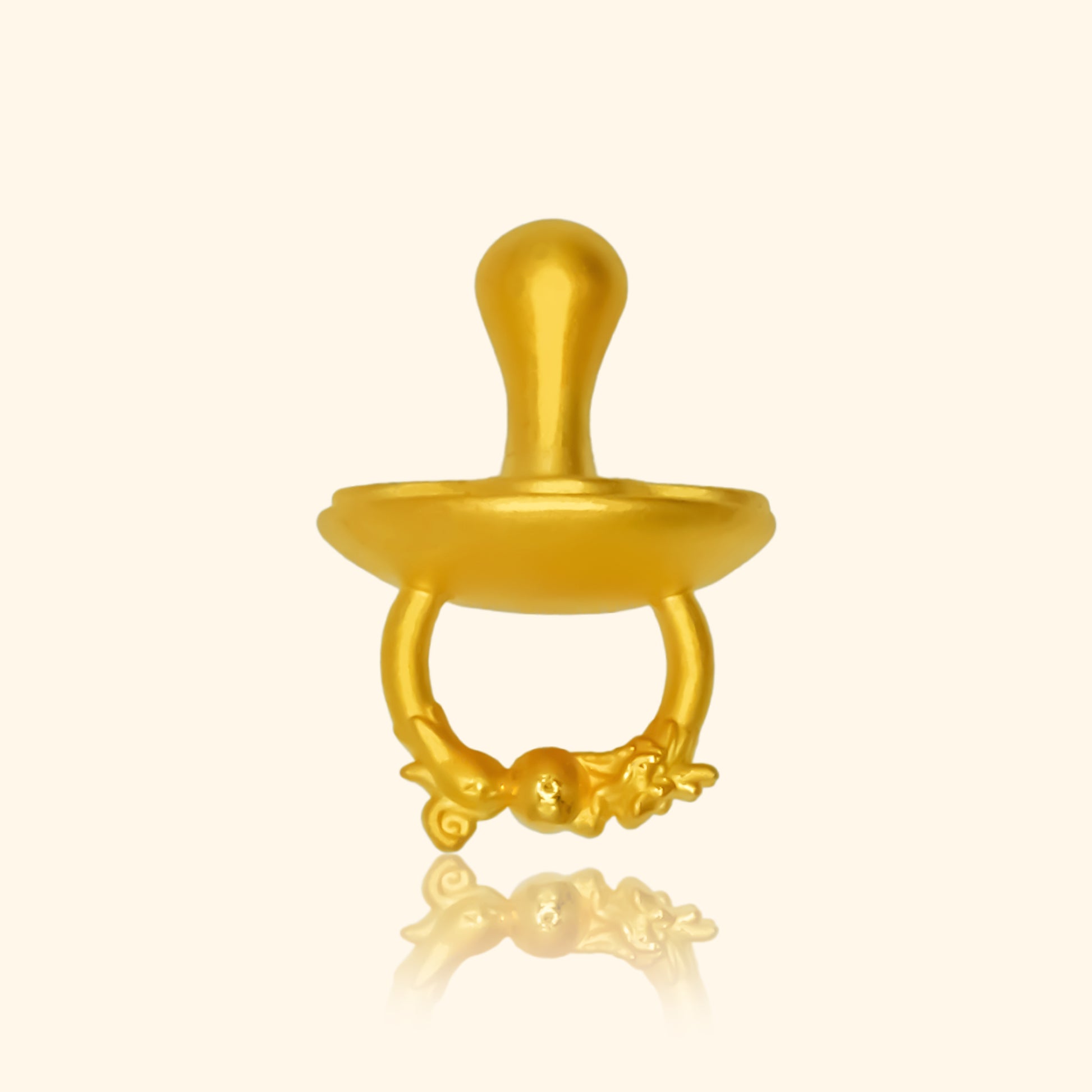 999 Gold Pacifier Ornament - Top Gold Shop