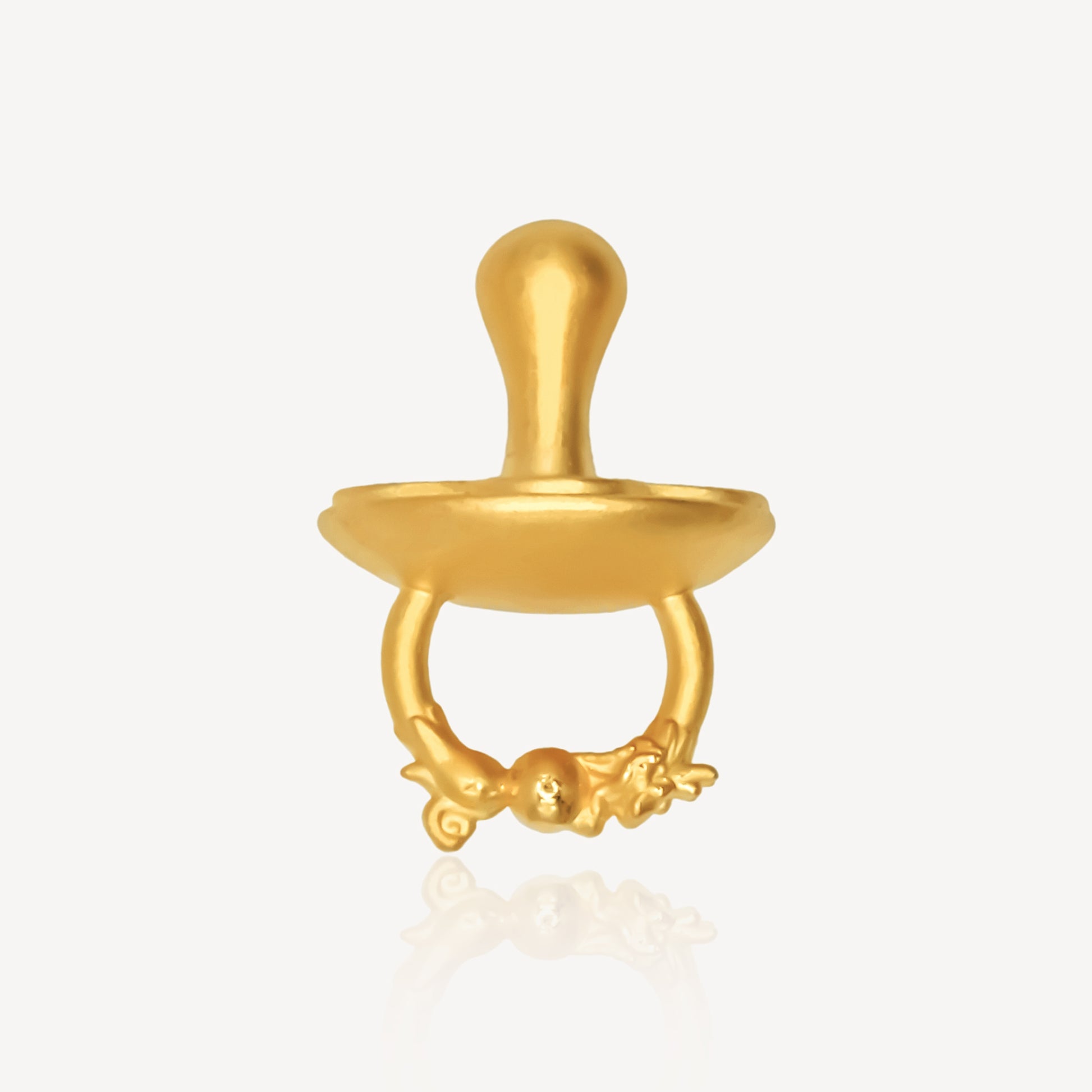 999 Gold Pacifier Ornament – Top Gold Shop - Main Image