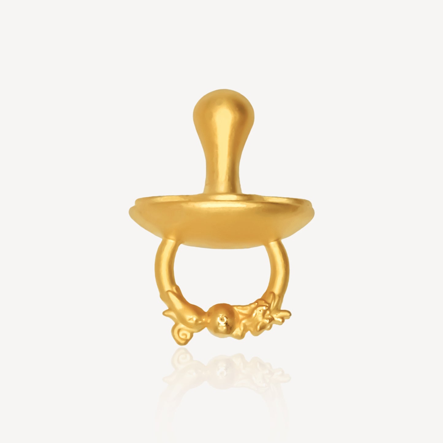 999 Gold Pacifier Ornament