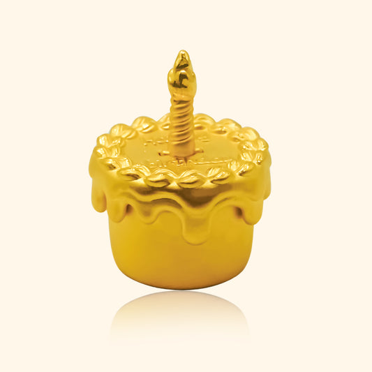 999 Gold Birthday Cake Ornament - Top Gold Shop