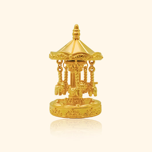 999 Gold Carousel Ornament - Top Gold Shop