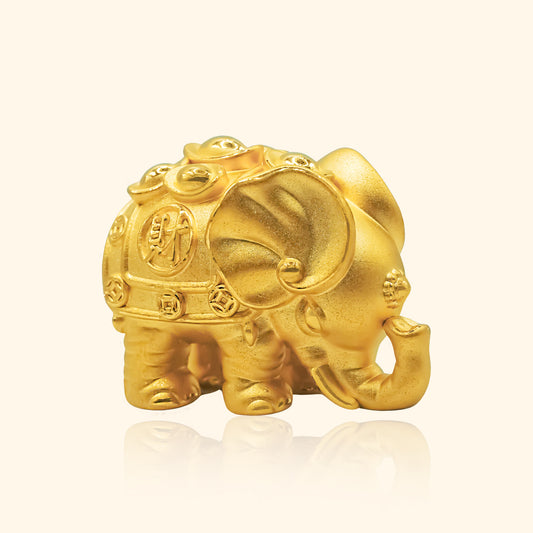 999 Gold Ingot Elephant 金钱象 Ornament