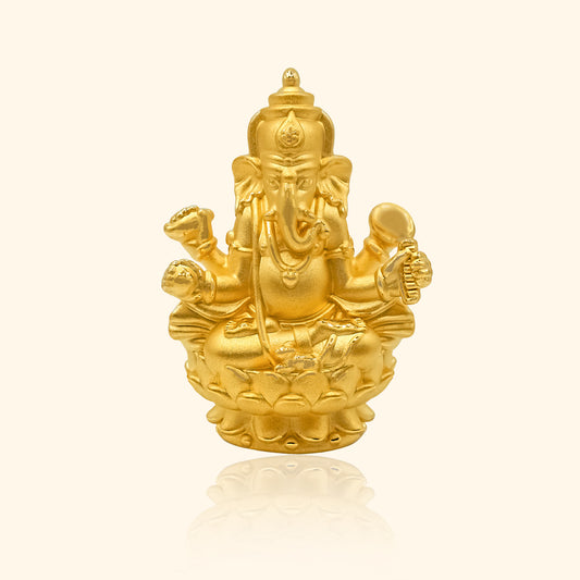 999 Gold Ganesh Ornament