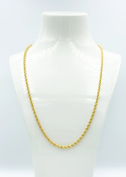 916 Gold Hollow Rope Chain (1.5mm Series)