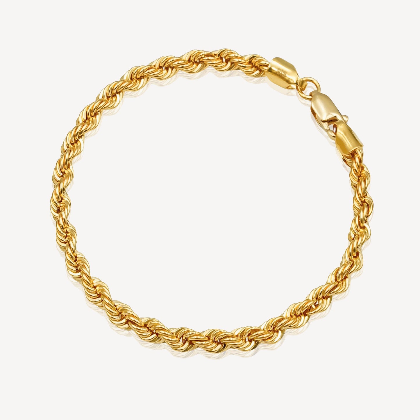 916 Gold Hollow Rope Bracelet (2.5mm)