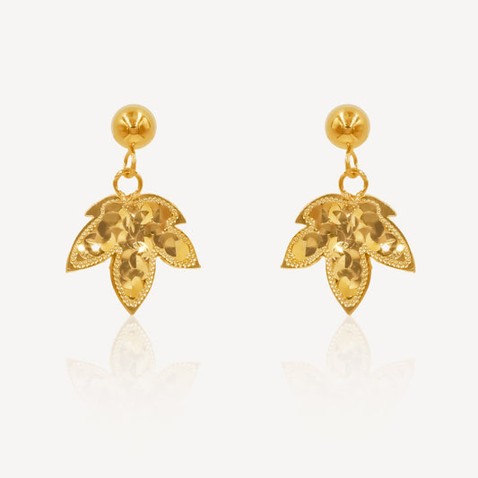 916 Gold Leaves Earrings