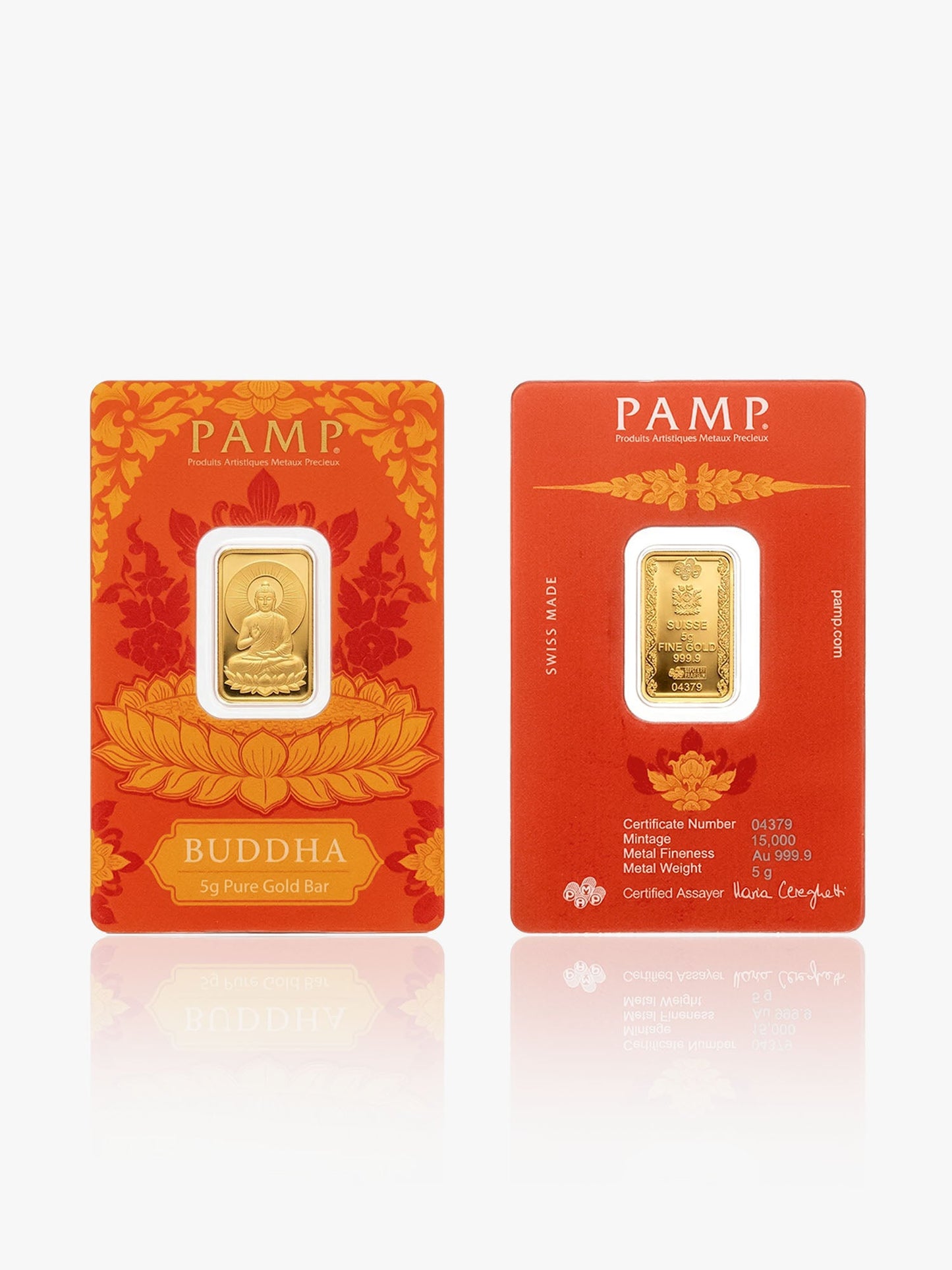 999 Gold Bar PAMP Budha - 5 Gram