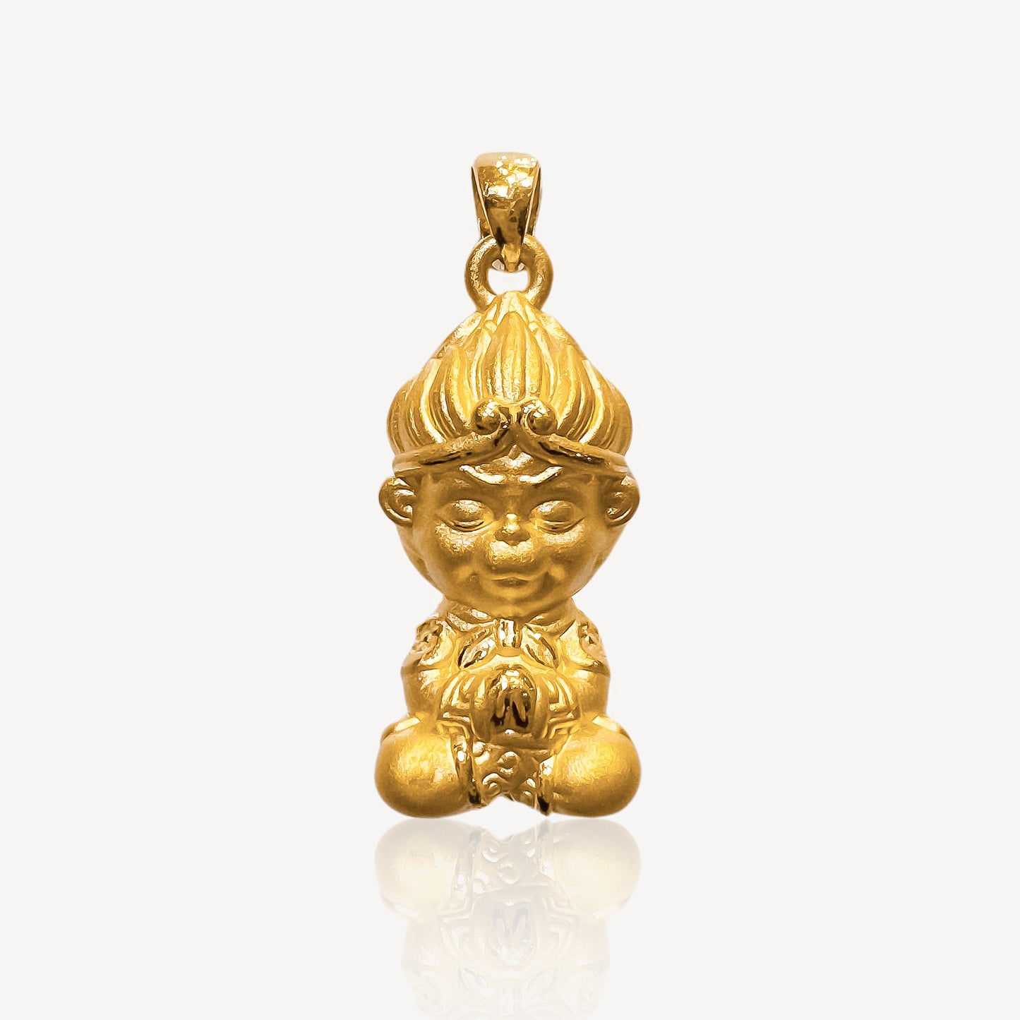 999 Gold Black Myth Wu Kong Pendant (Medium)