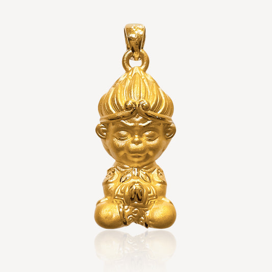 999 Gold Black Myth Wu Kong Pendant (Big)