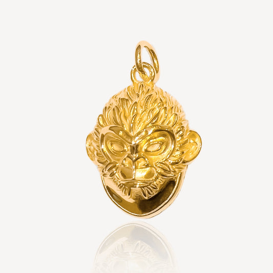 916 Gold Black Myth Wu Kong Pendant (Head)