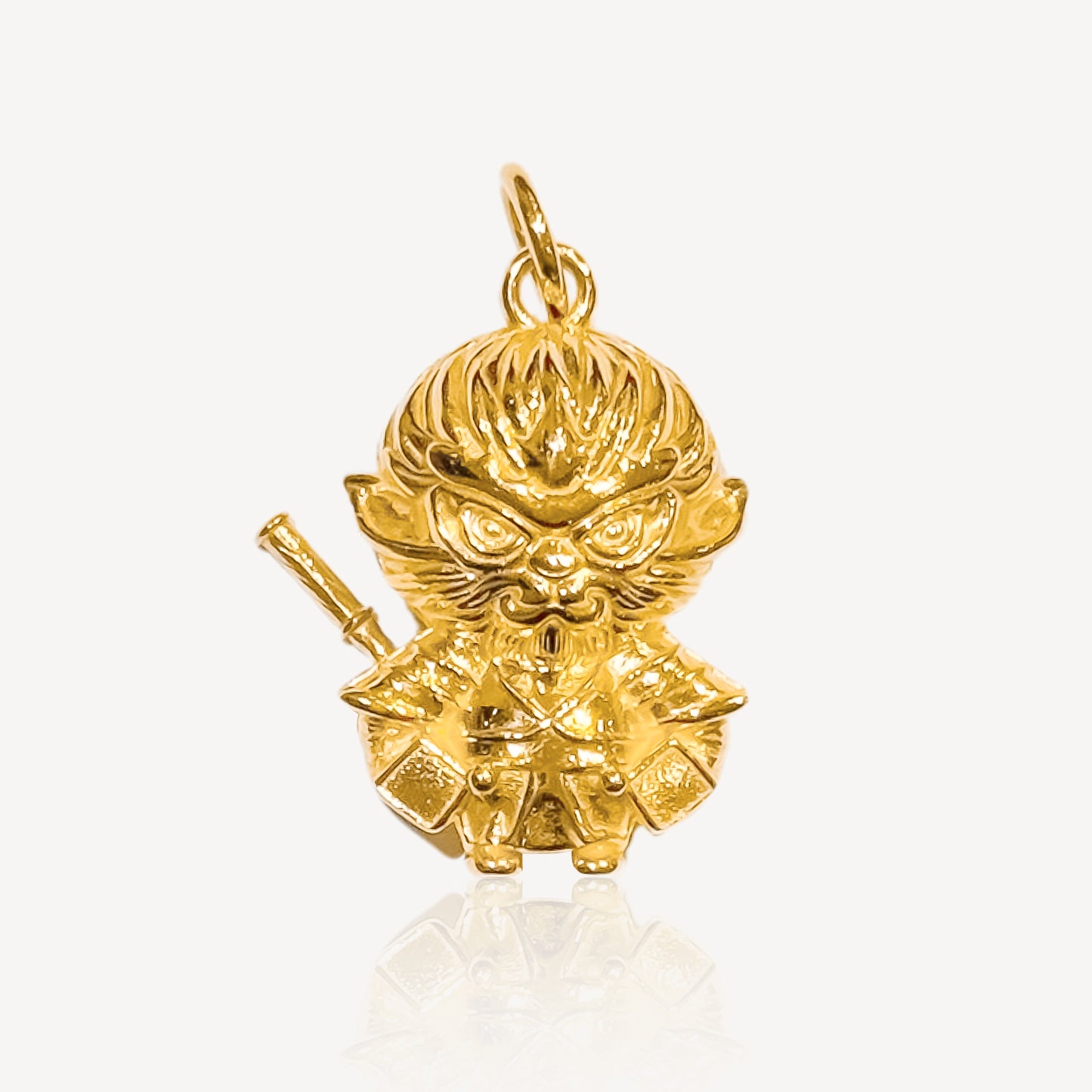 916 Gold Black Myth Wu Kong Pendant