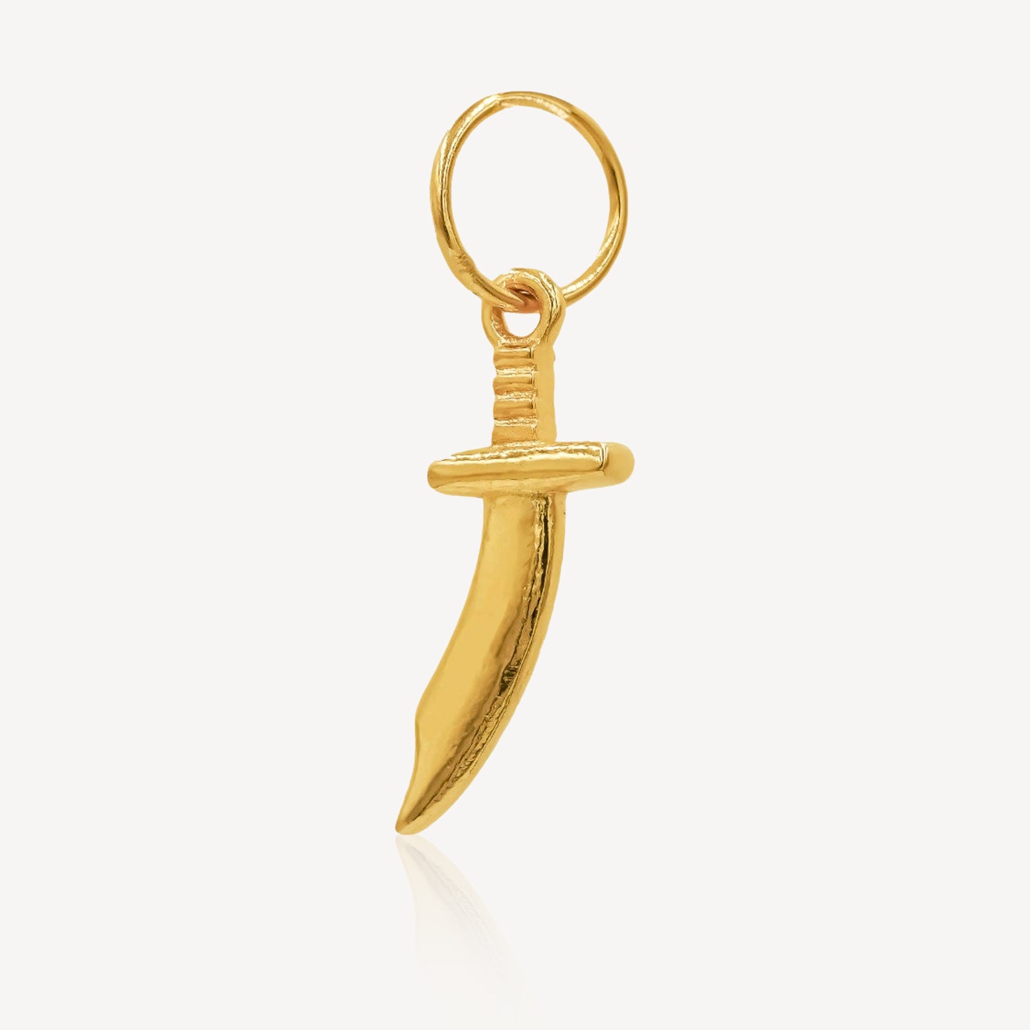 916 Gold / 22k Knife Pendant