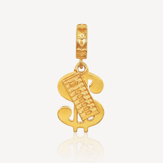 916 Gold Dollar Cash Charm