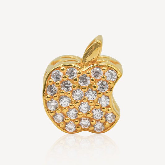 916 Gold Apple Charm