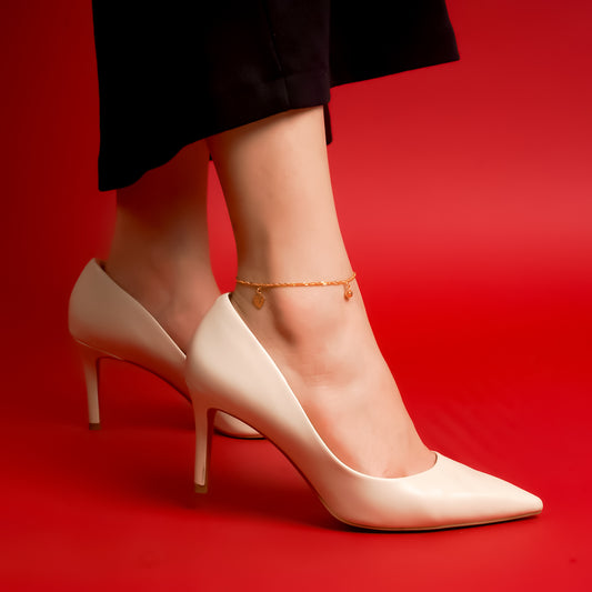 916 Gold Ball & Love Anklet