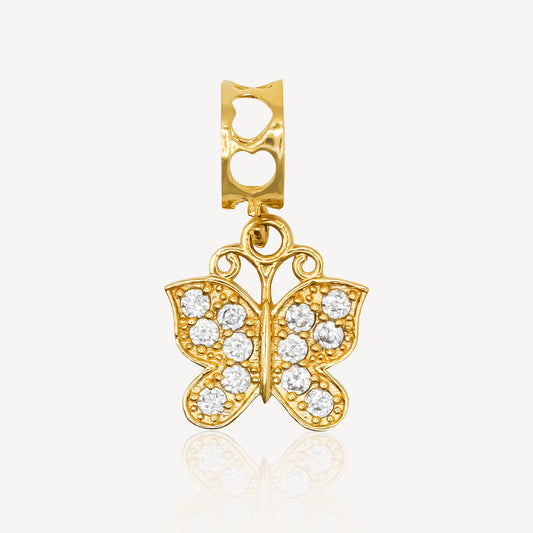 916 Gold Butterfly Pendant