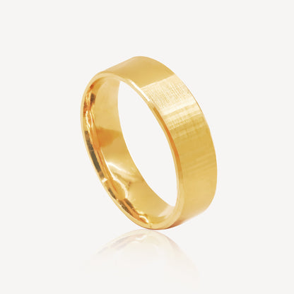 916 Gold Classic Flat Ring