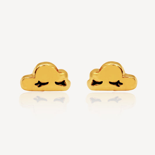 916 Gold Cloud Earrings