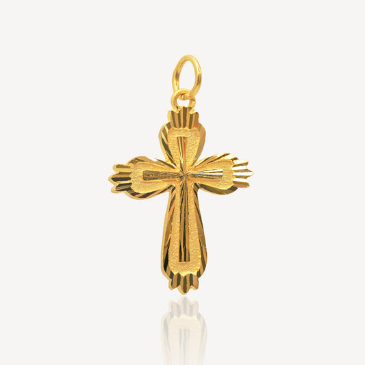 916 Gold Cross Pendant