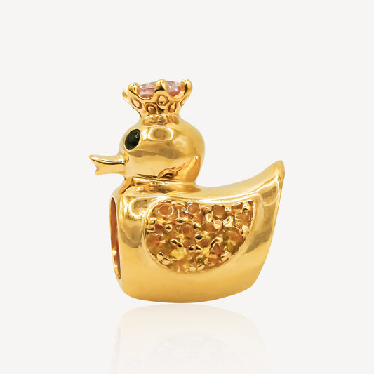 916 Gold Duck Charm