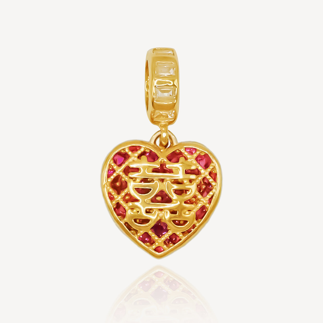916 Gold Happiness 囍 Charm – Top Gold Shop