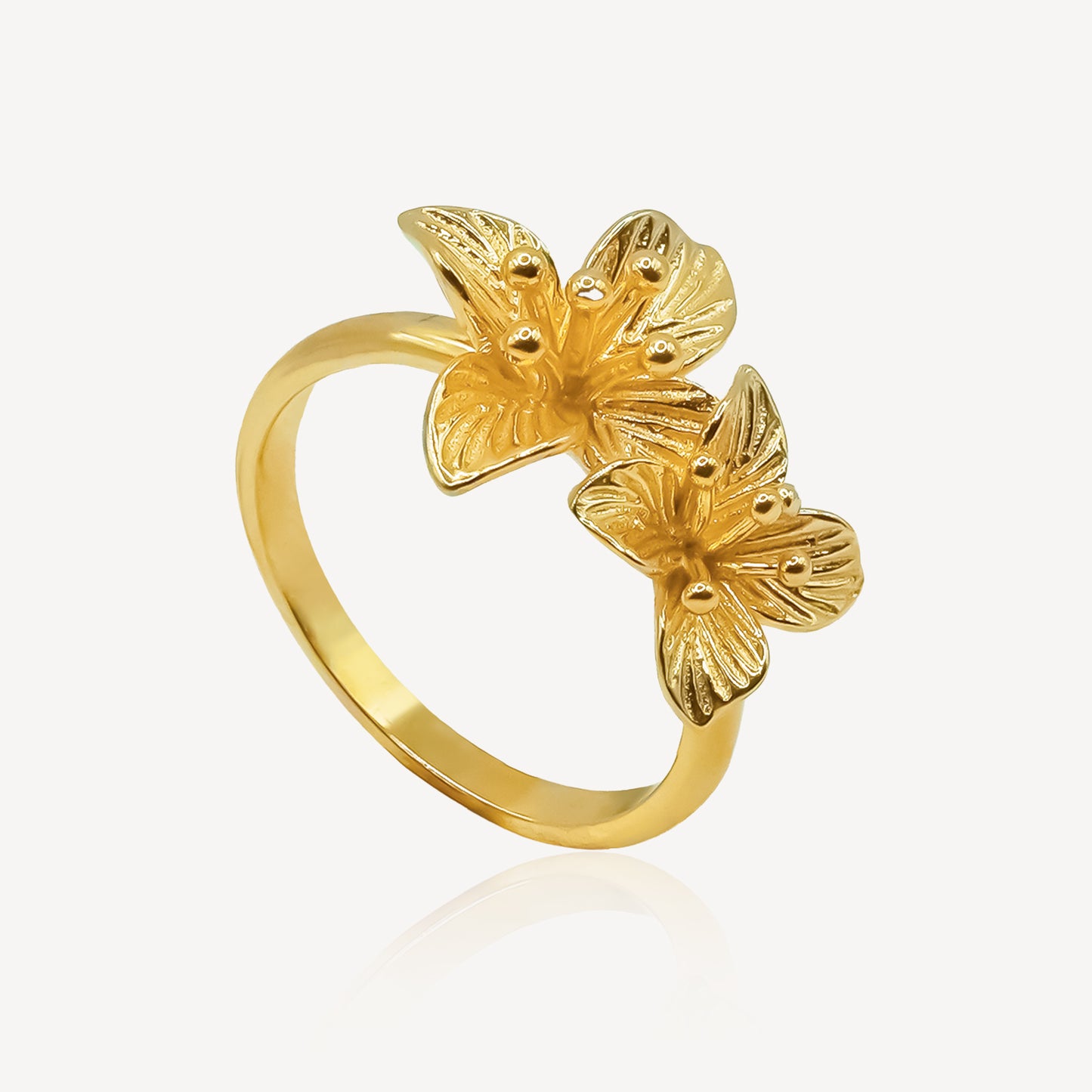 916金牡丹婚戒套装