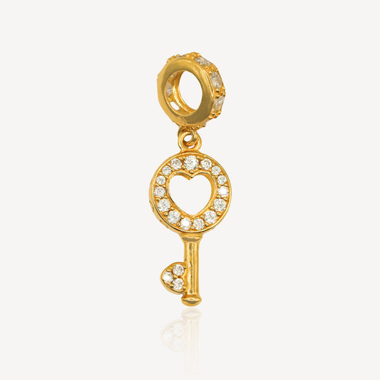 916 Gold Key Charm