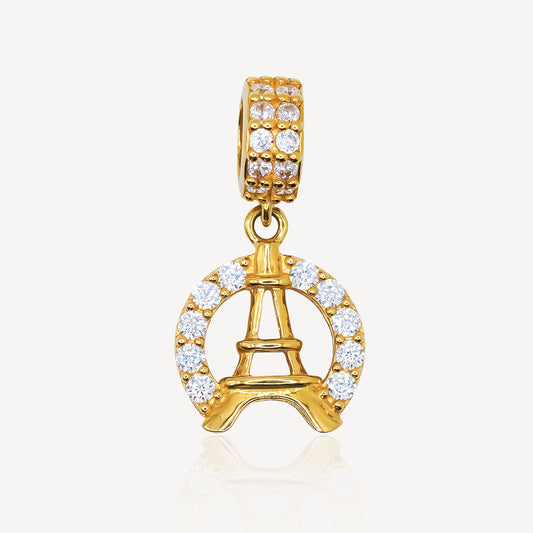 916 Gold Paris Eiffel Charm