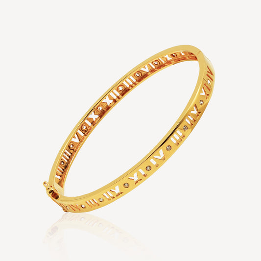 916 Gold Roman Bangle