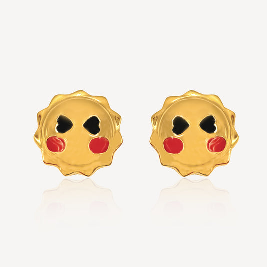 916 Gold Sun Earrings