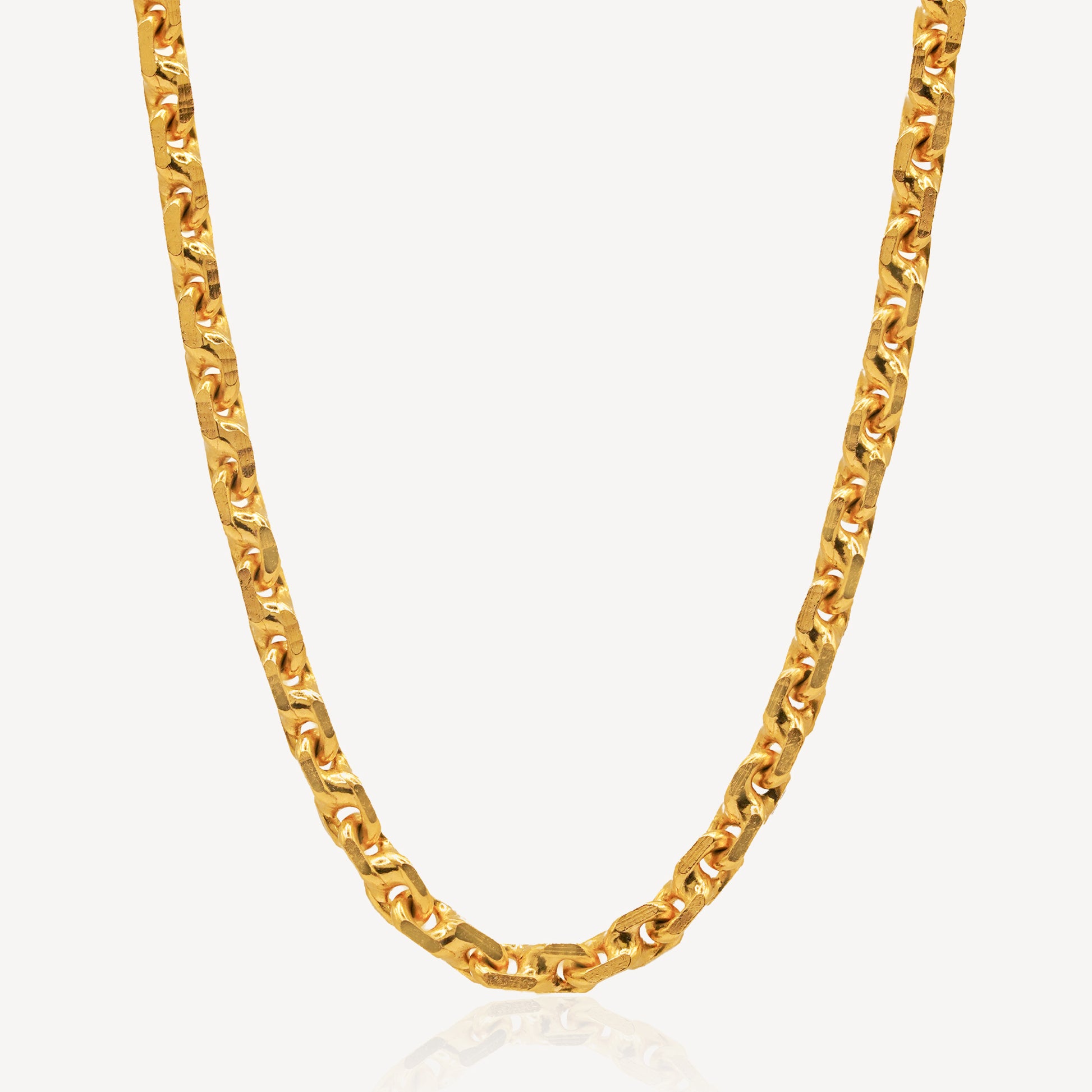916 Gold 65cm Solid Wanzi Chain – Top Gold Shop