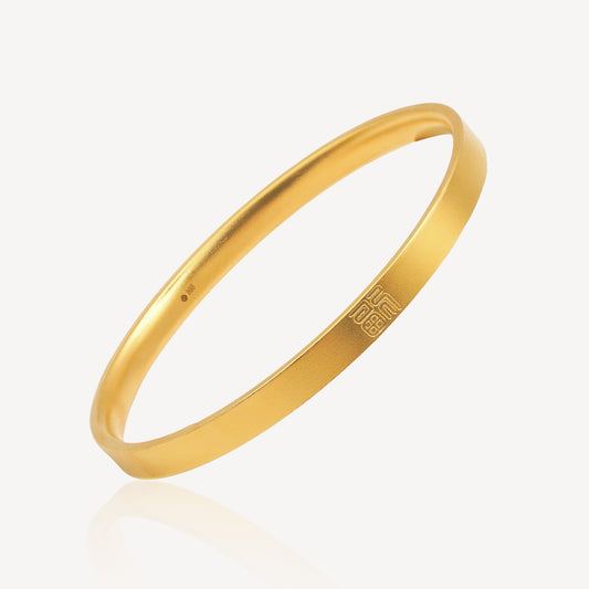 999 Gold Classic Traditional Bangle